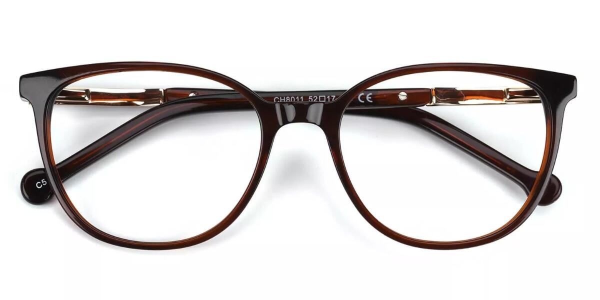A8011 Prescription Glasses Brown